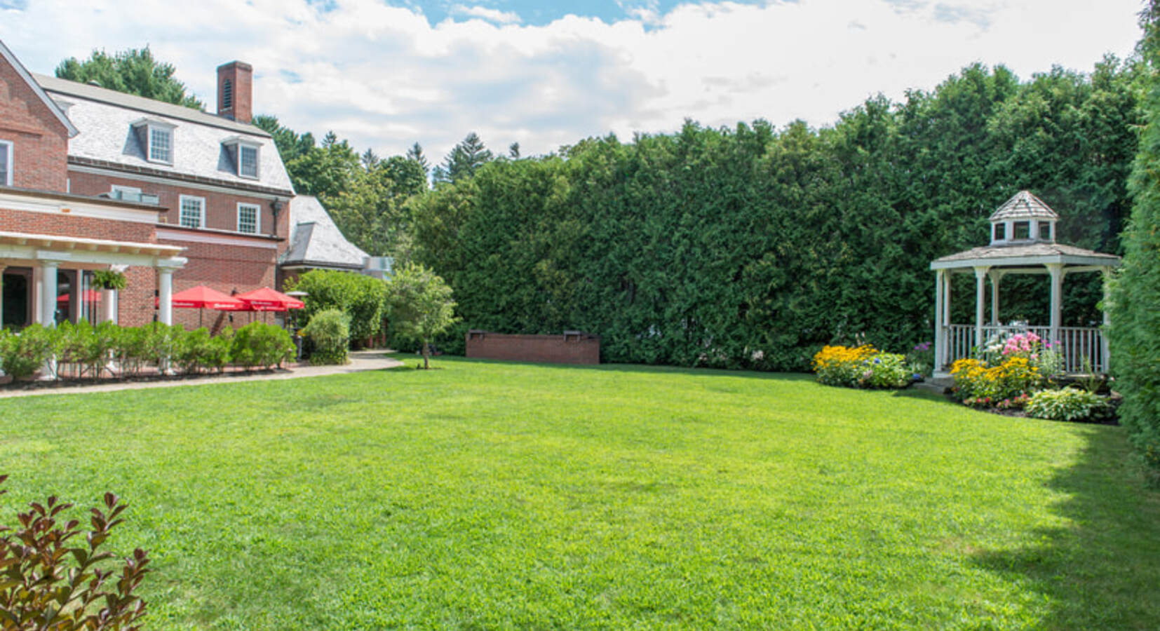 Sporting an Extensive Garden and Manicured Lawn