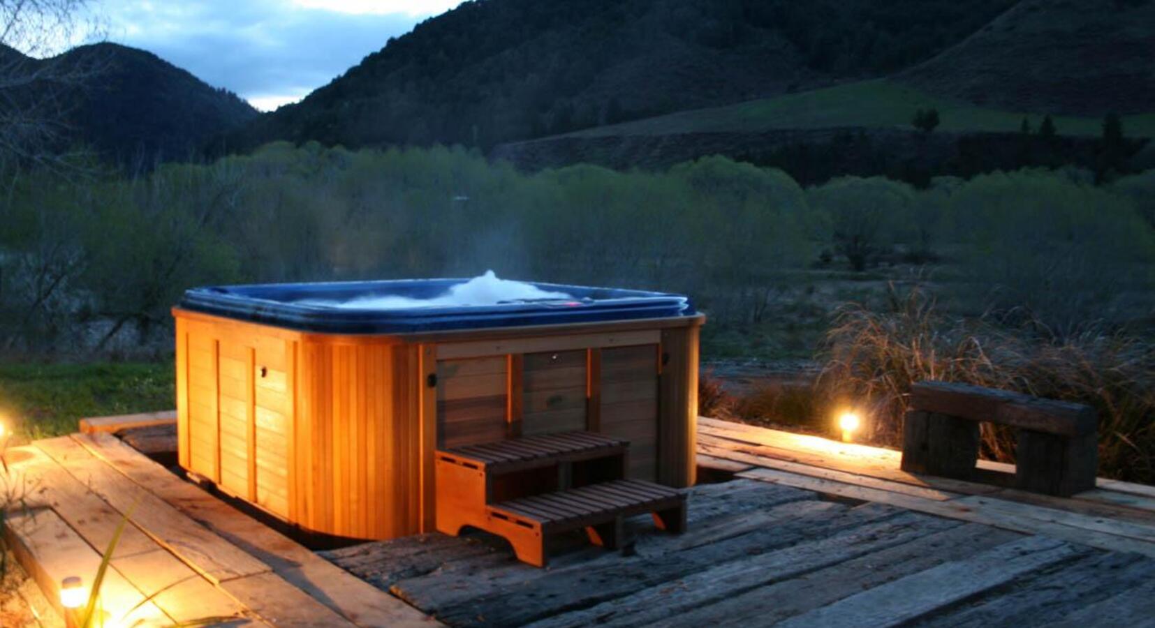 Outdoor hot tub