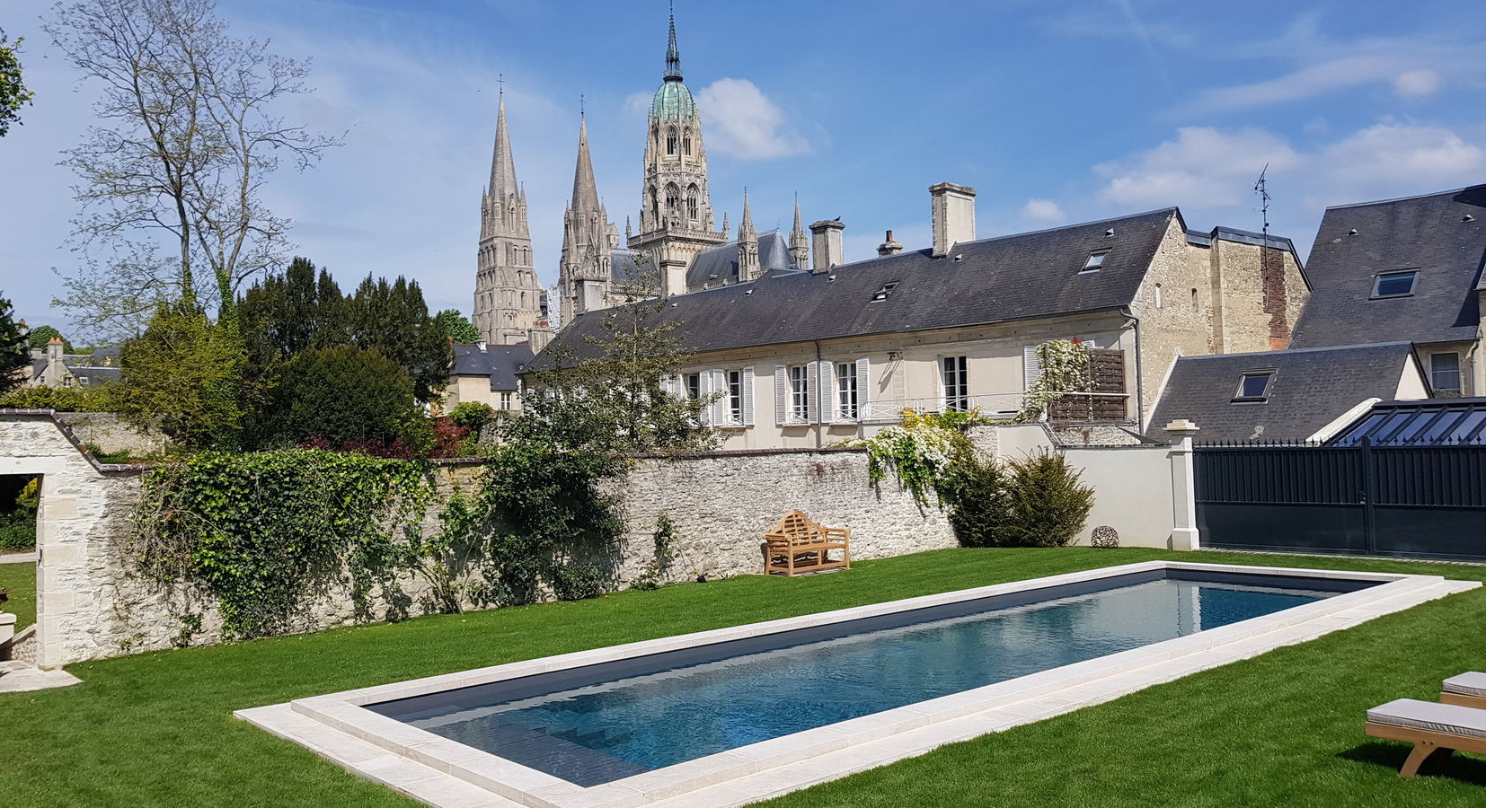 Garden and pool