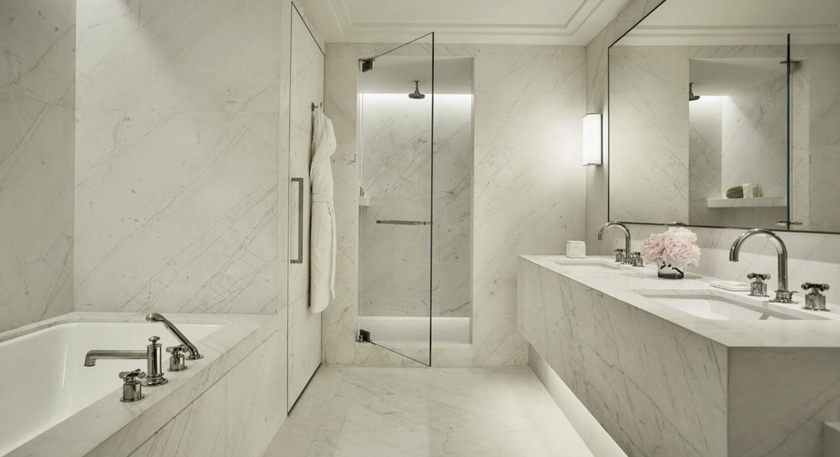 Marble bathroom