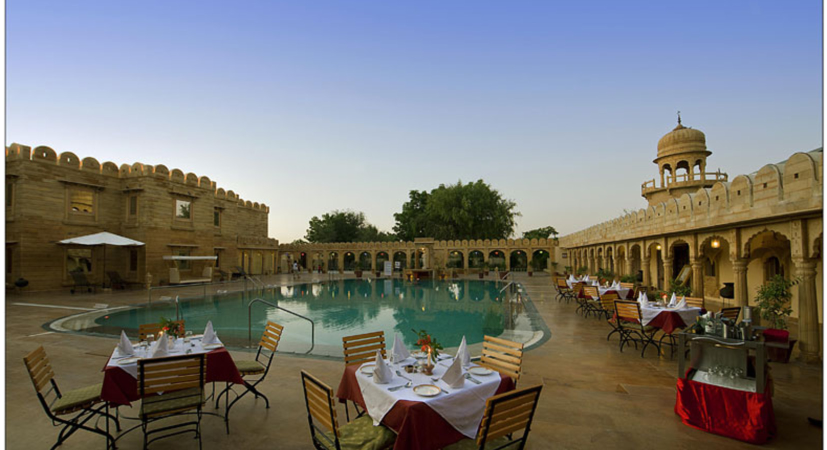 Pool and outside dining