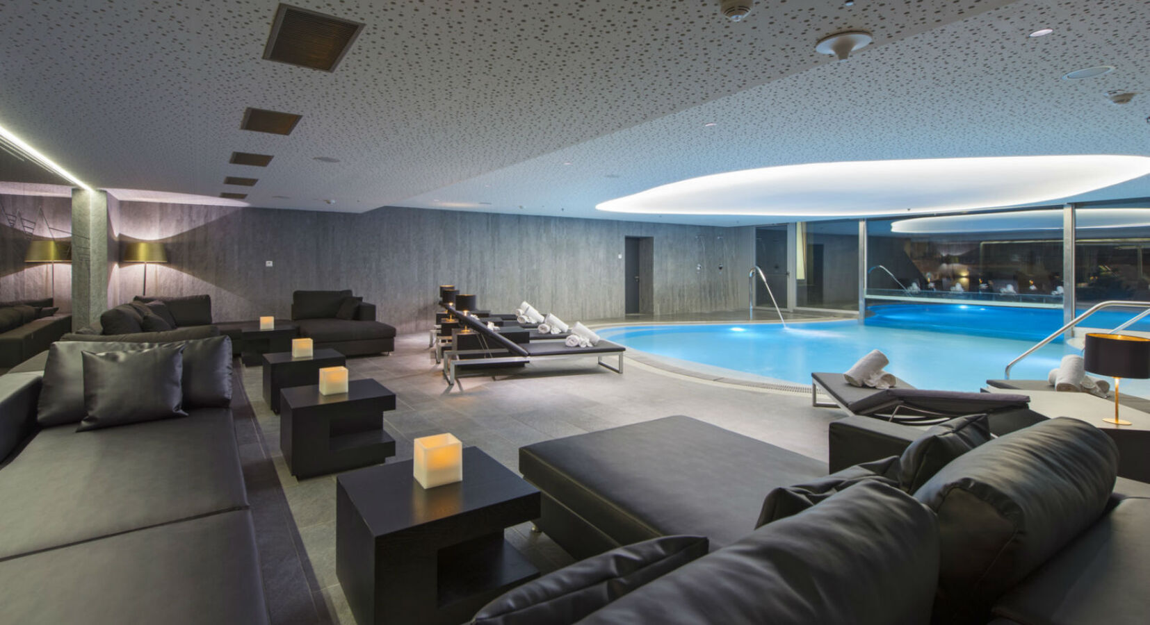 Indoor view of pool