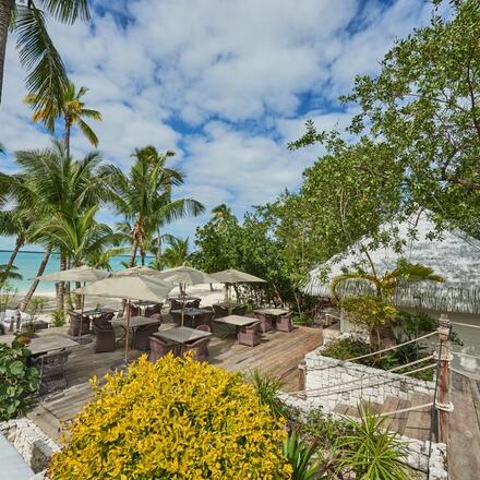 Poolside terrace