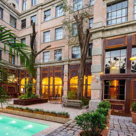 View of hotel pool and terrace