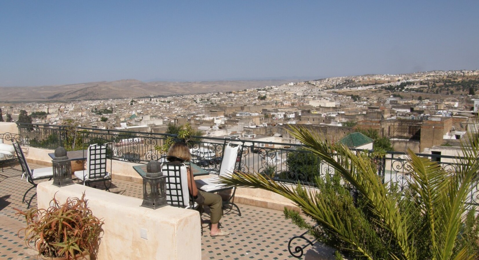 Panoramic view from the terrace