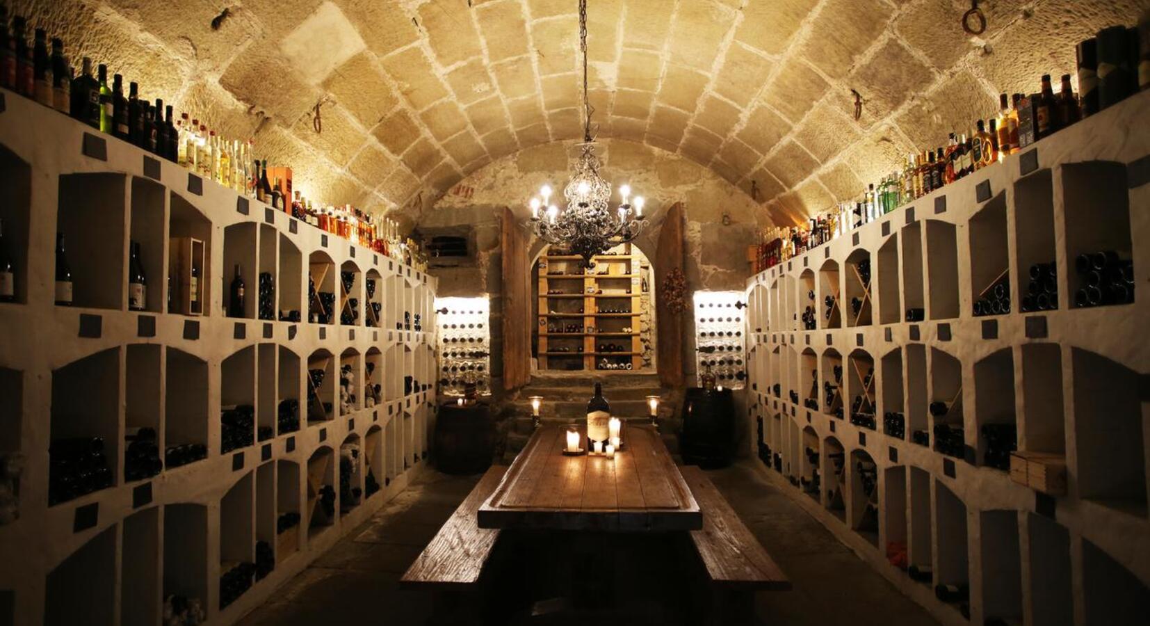 Hotel wine cellar 