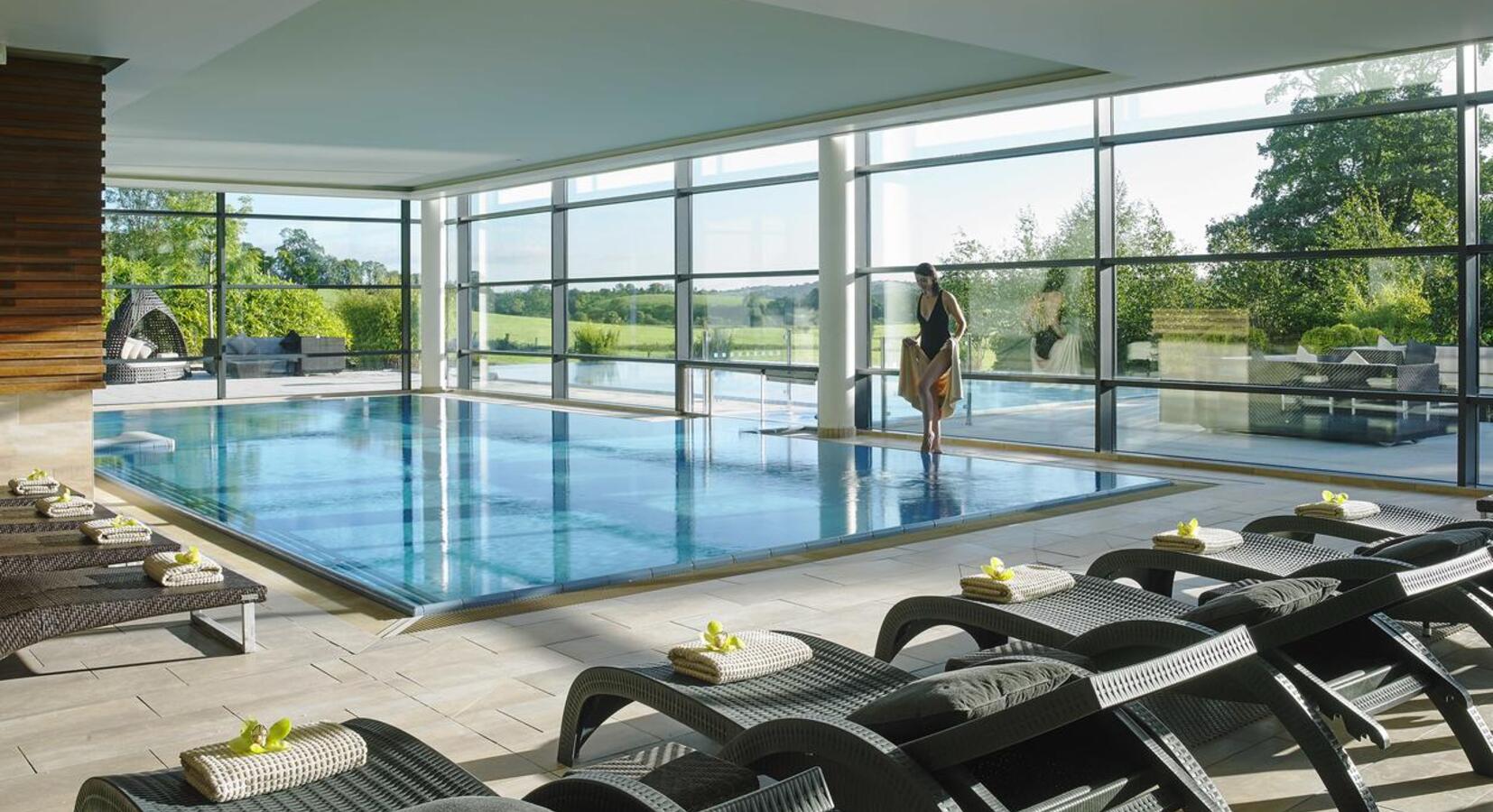 Hotel indoor swimming pool