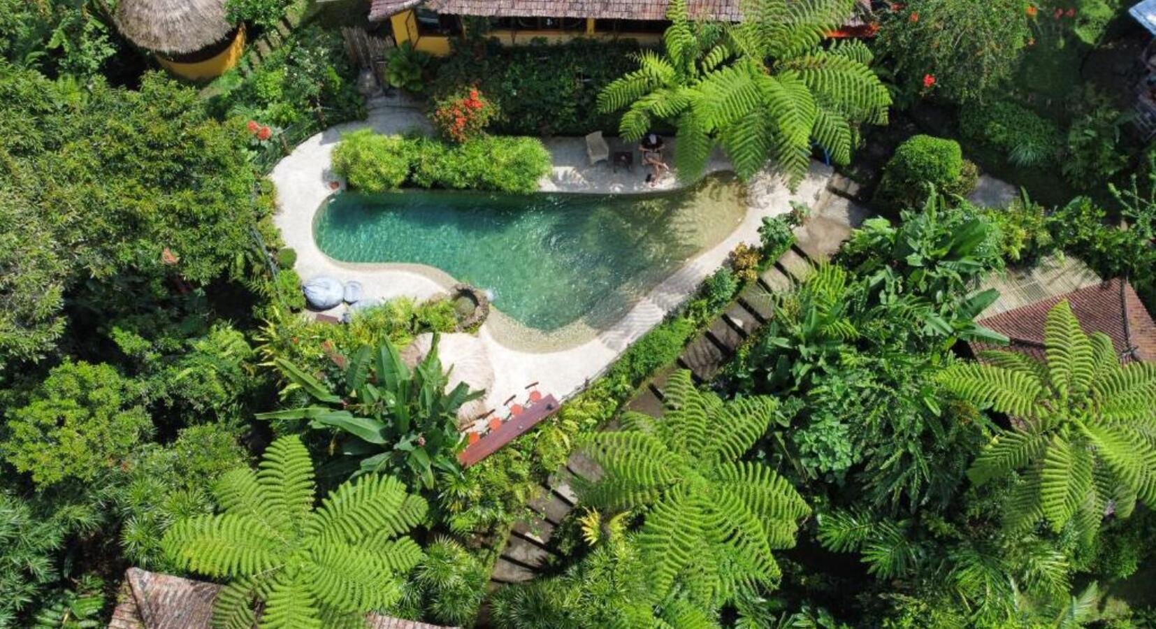 Aerial View of Swimming Pool 