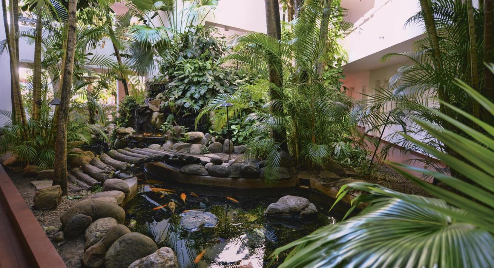 Hotel interior garden