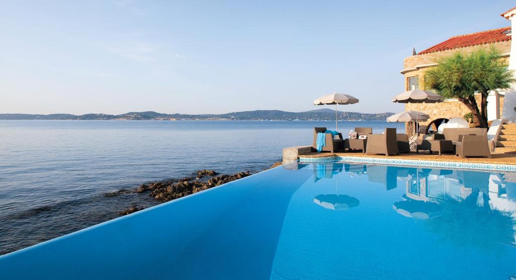 Pool overlooking the sea