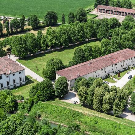 Aerial view of hotel