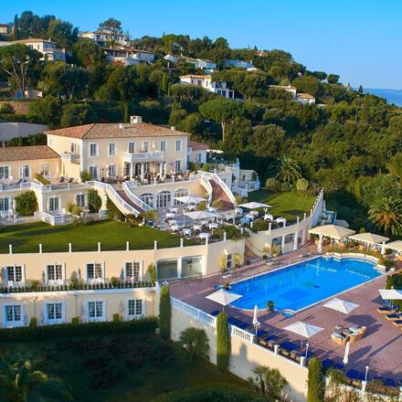 Aerial view of hotel