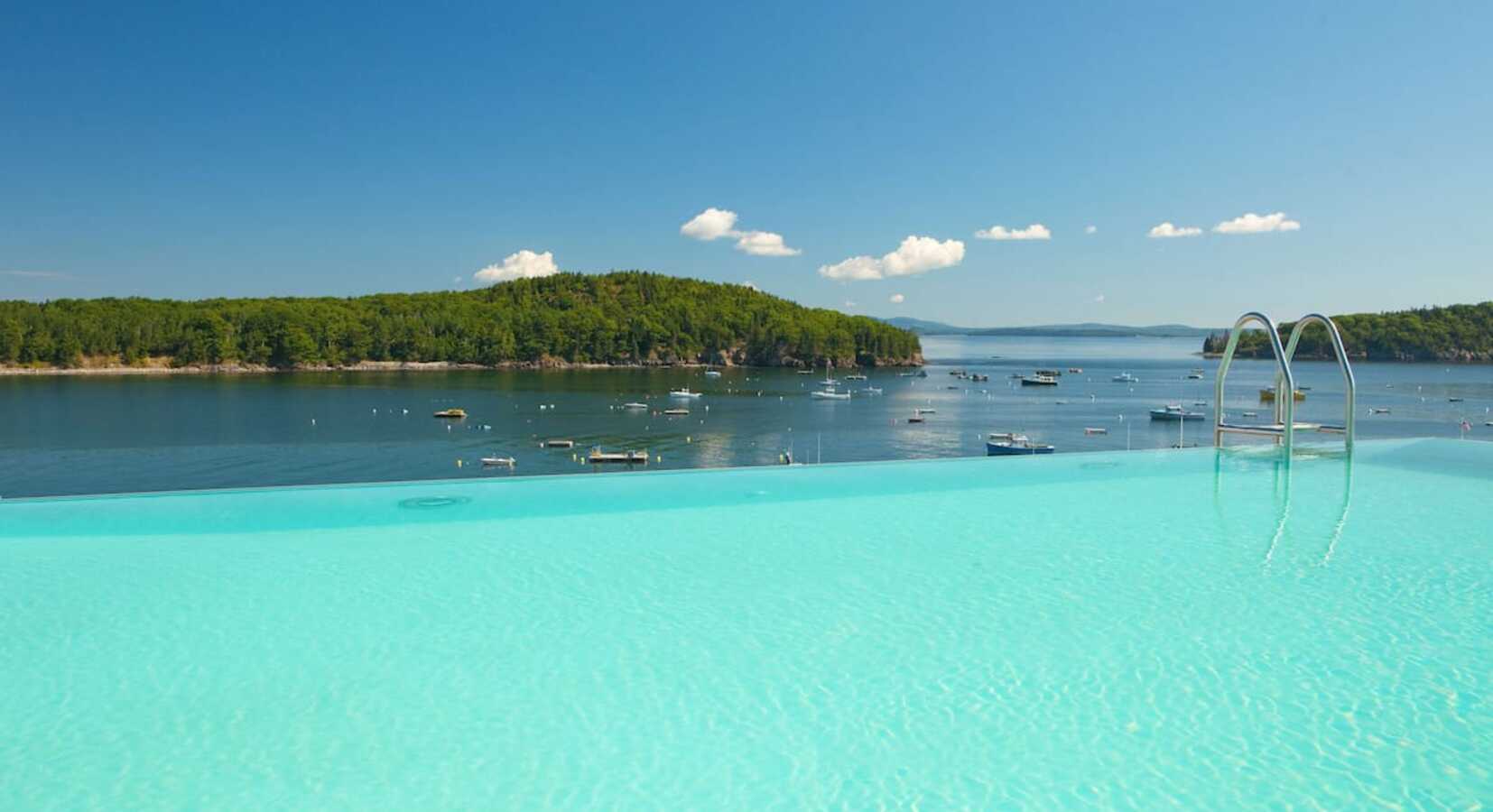 Rooftop pool with a view