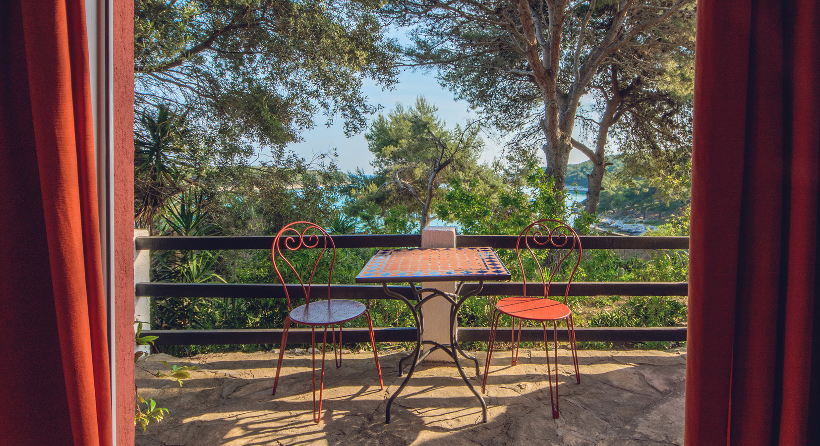 Orange villa sea view from the master bedroom