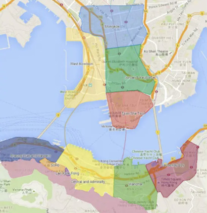 Neighbourhoods of Hong Kong