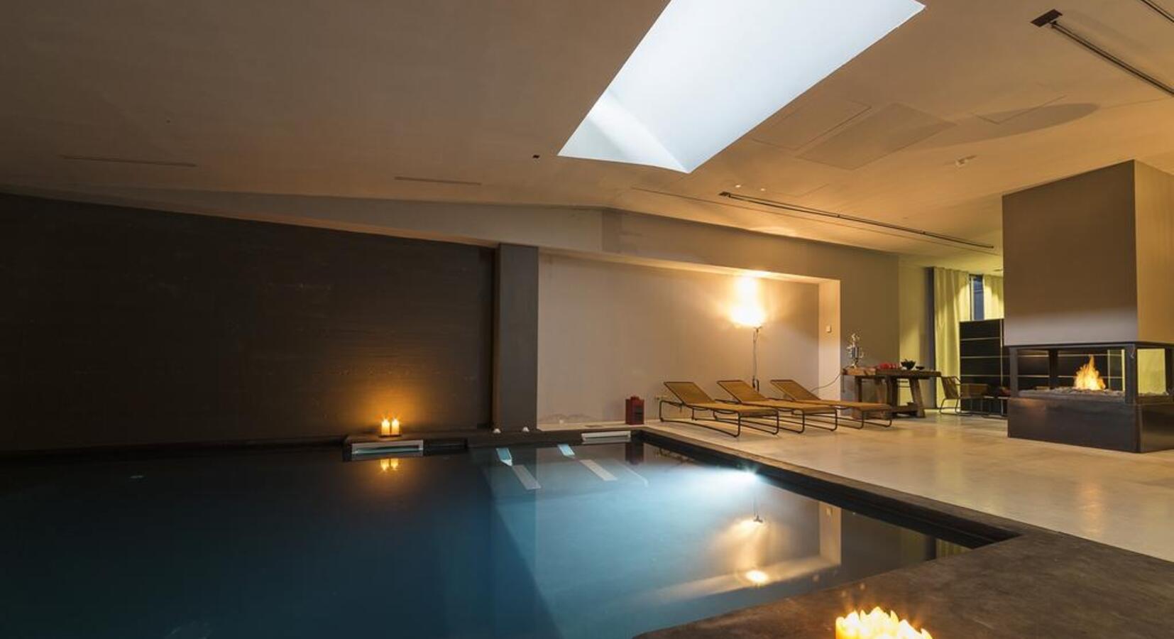 Indoor pool and spa