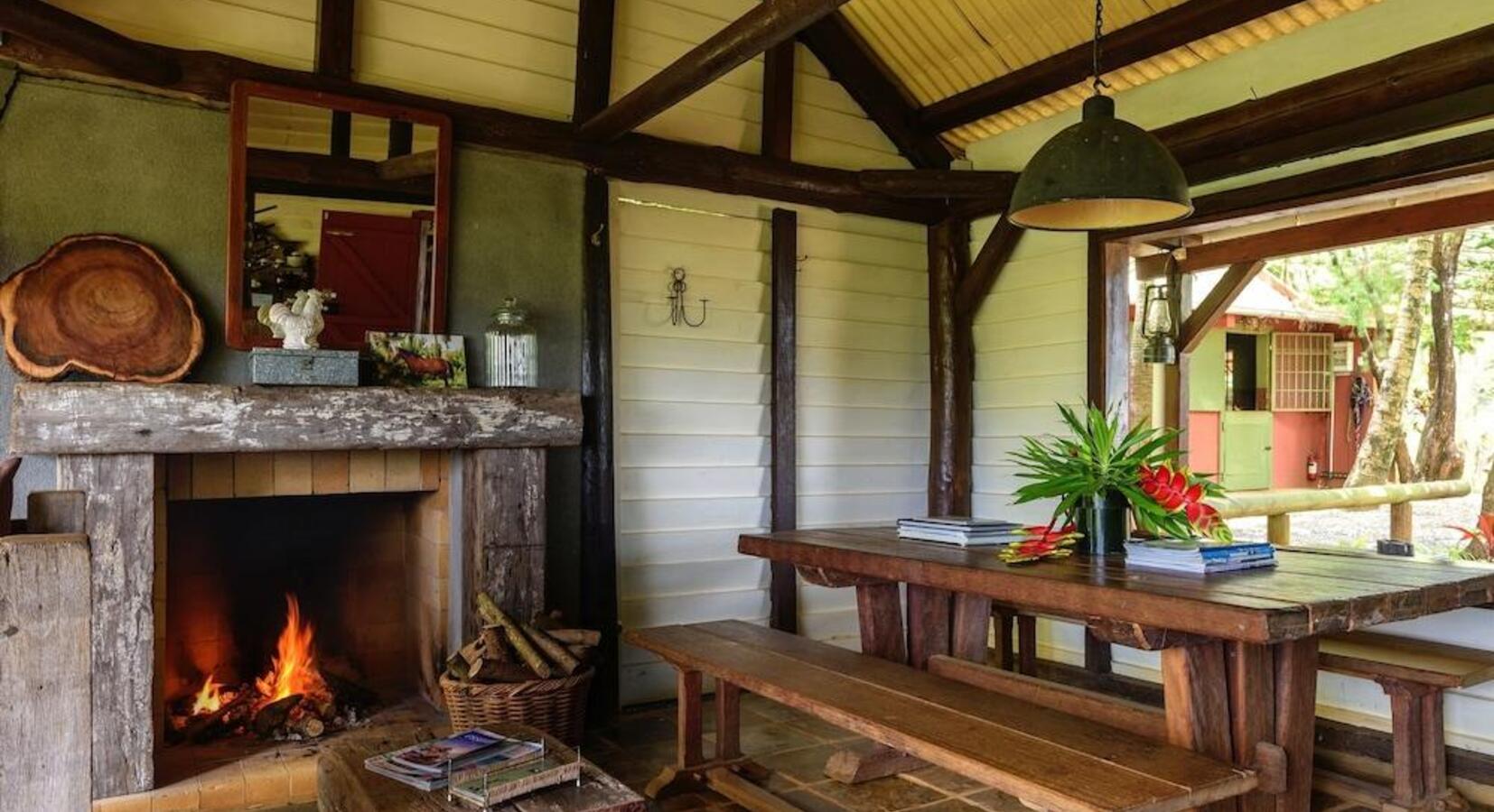 Dining Room with Fireplace