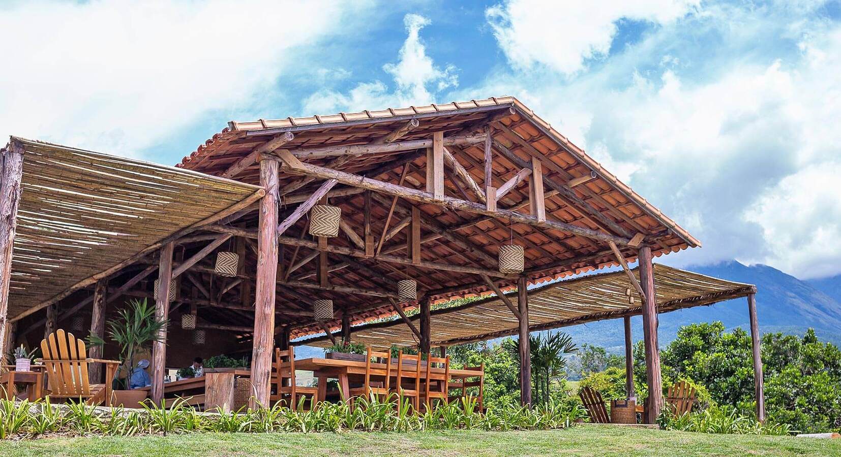 Hotel dining terrace