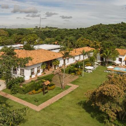 Aerial view of hotel