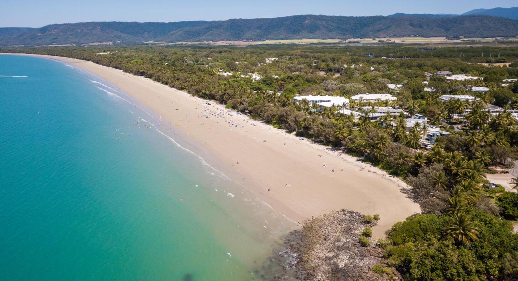 Beachfront aerial view