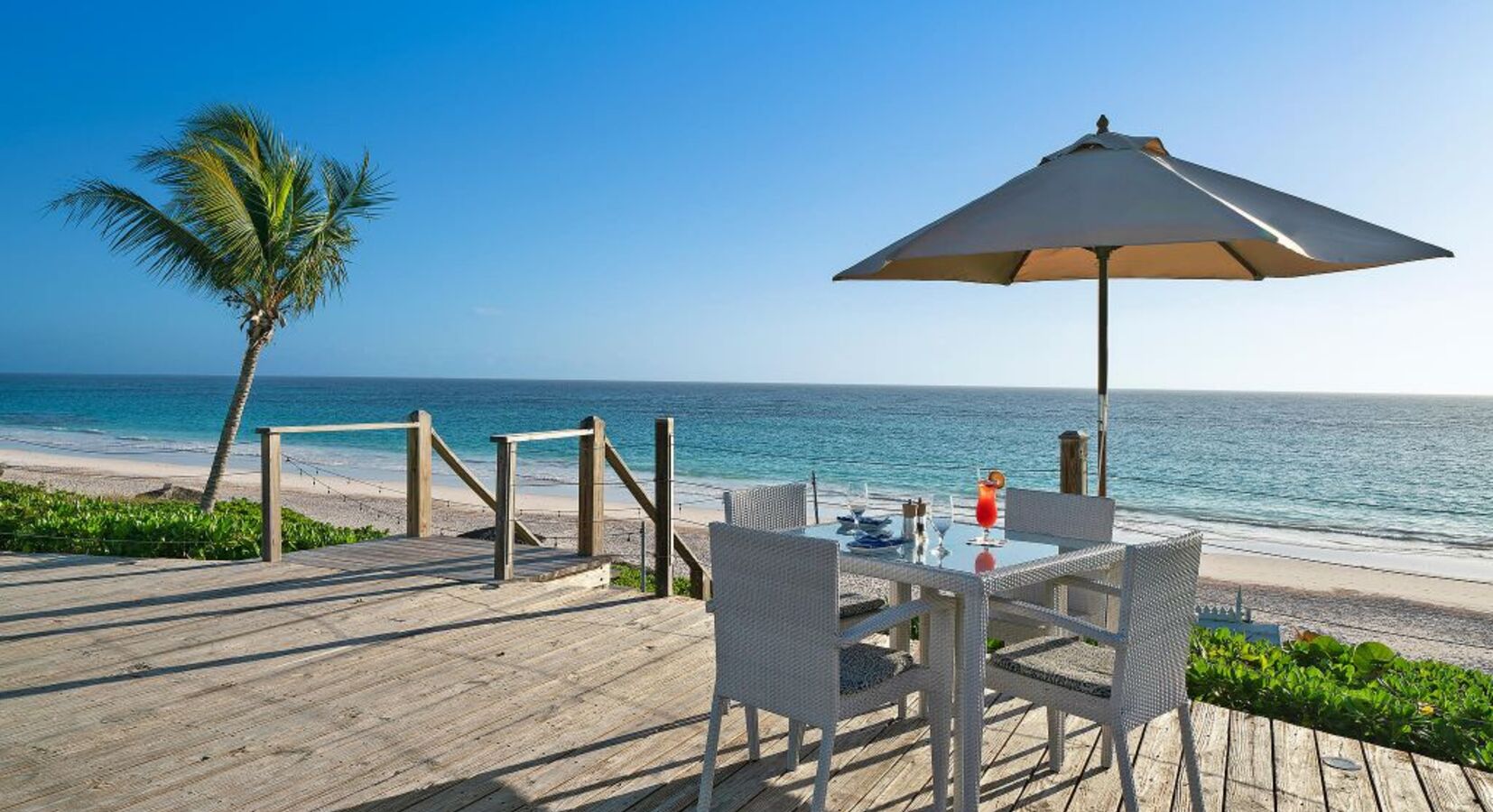 Beachfront dining