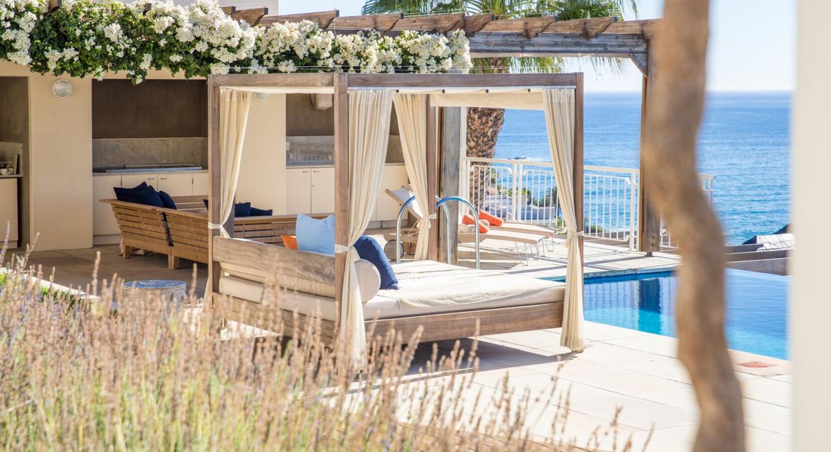 Poolside daybeds