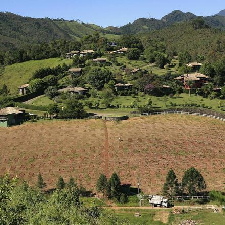 Aerial view of pousada