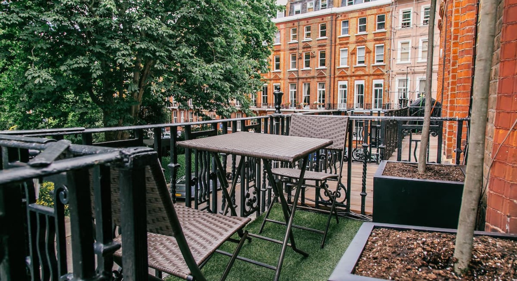 Balcony overlooking Nevern Square