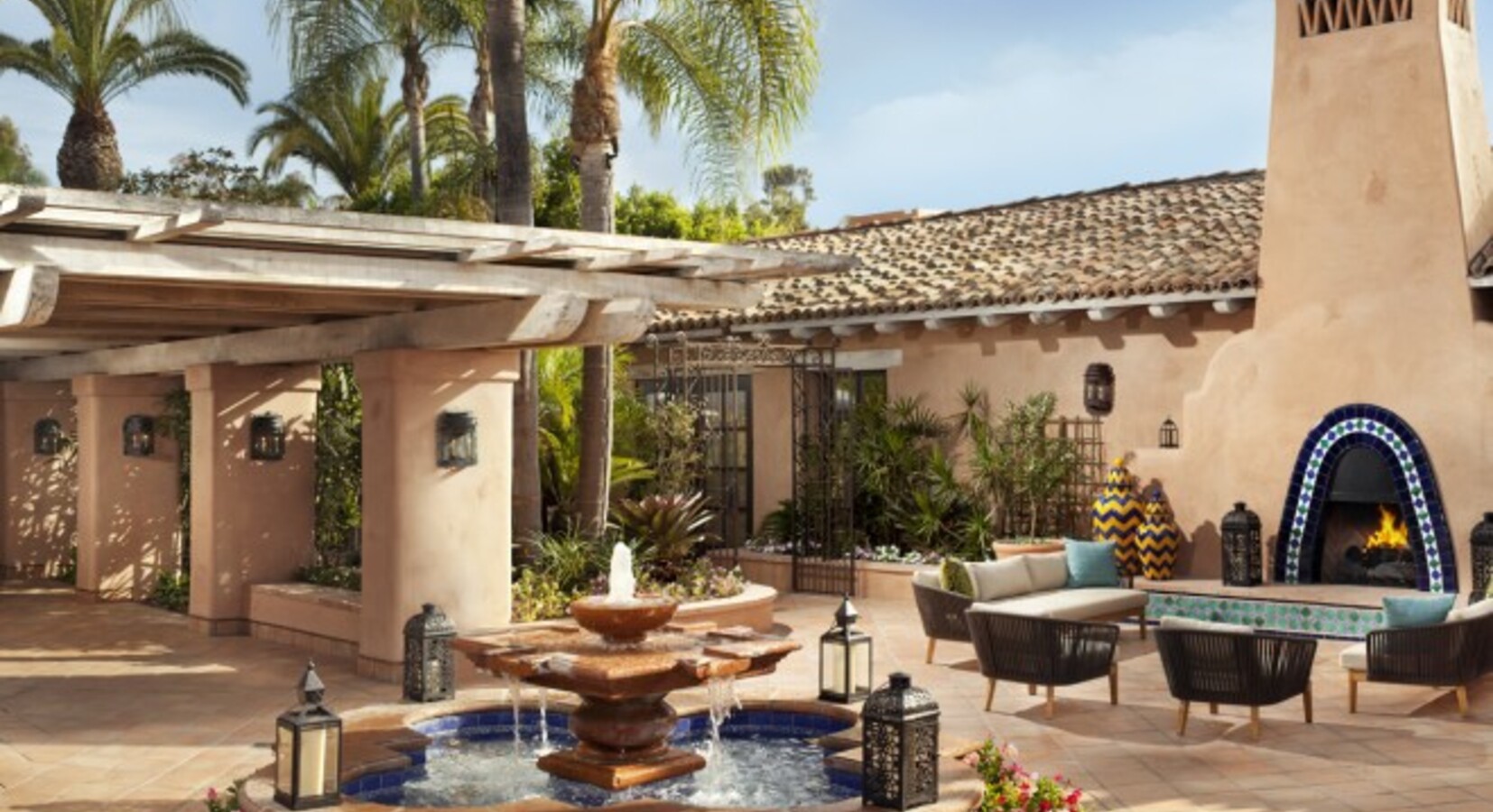 Rancho Valencia Courtyard