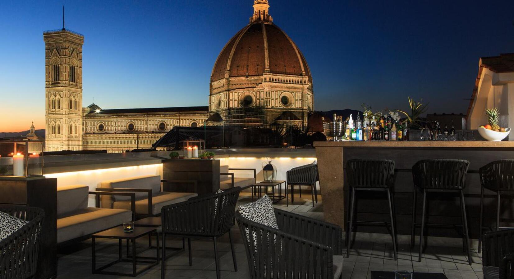 Hotel roof terrace