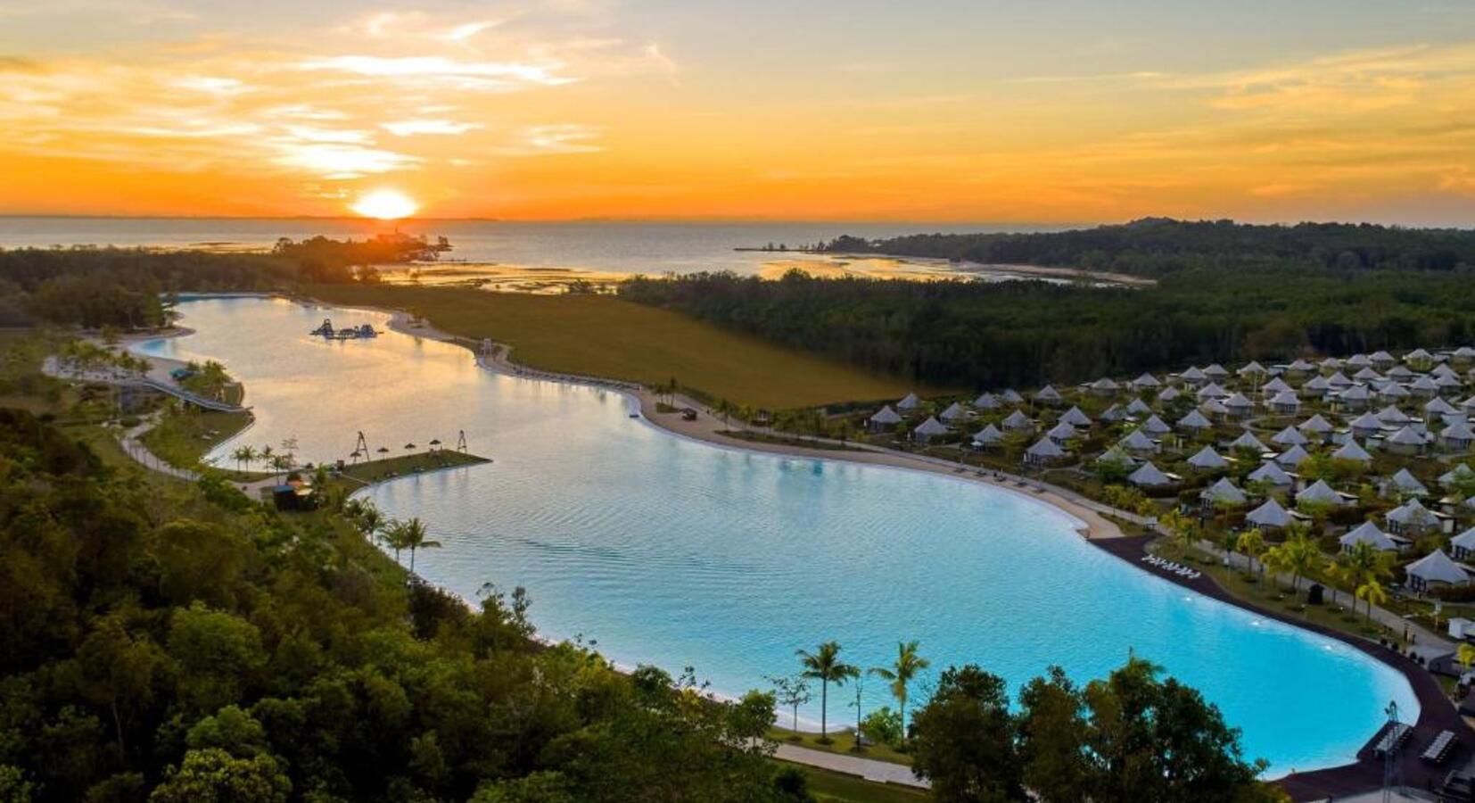 Aerial View of Crystal Lagoon 