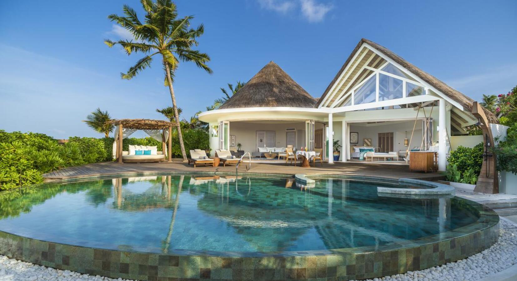 Beach villa with private pool