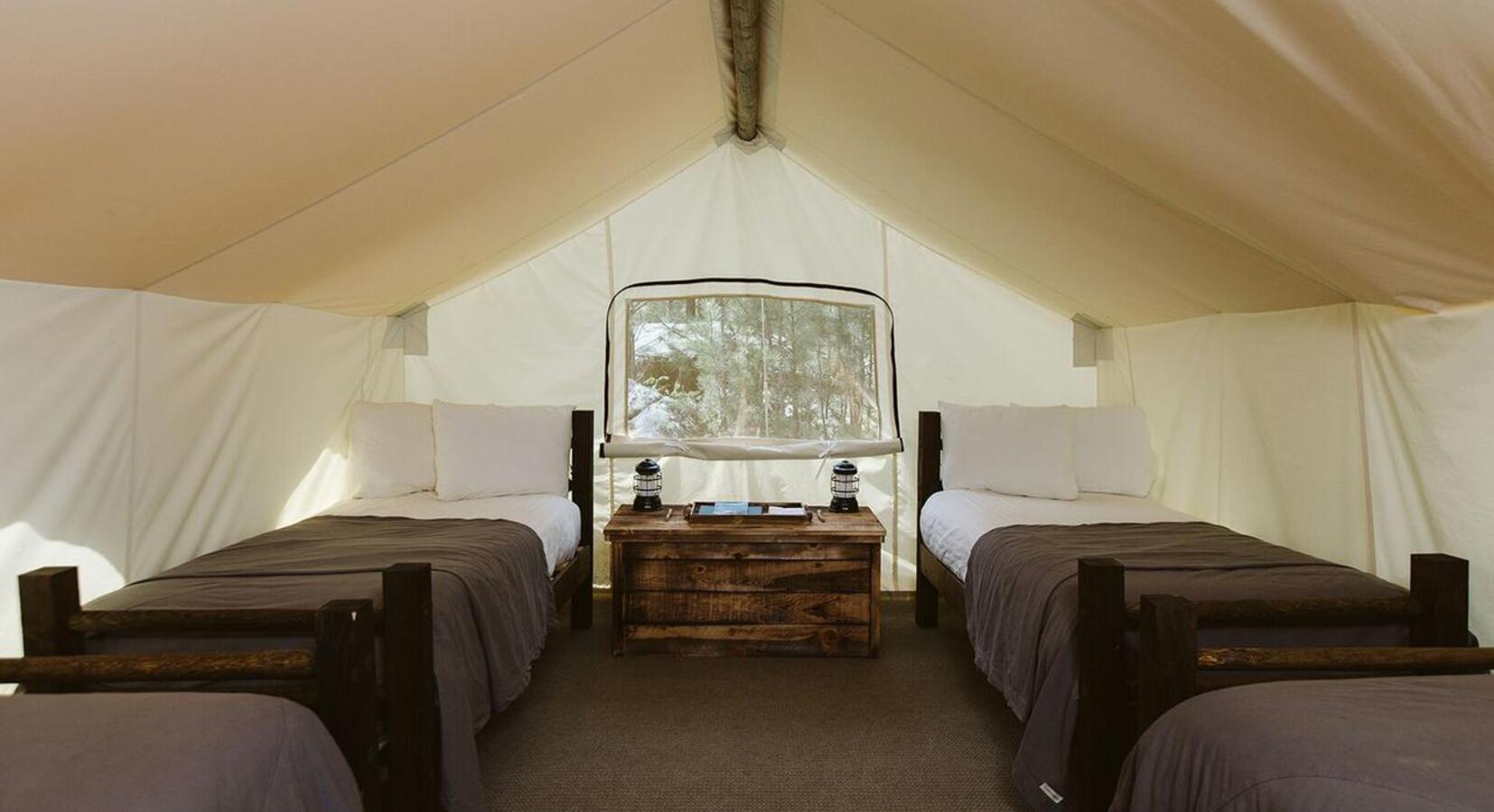 Tent interior