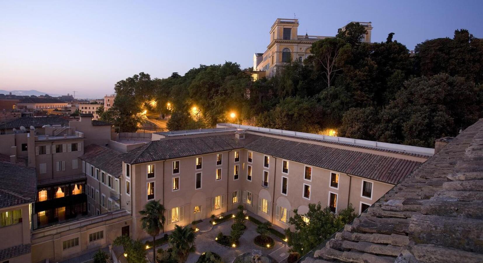 Aerial view of hotel