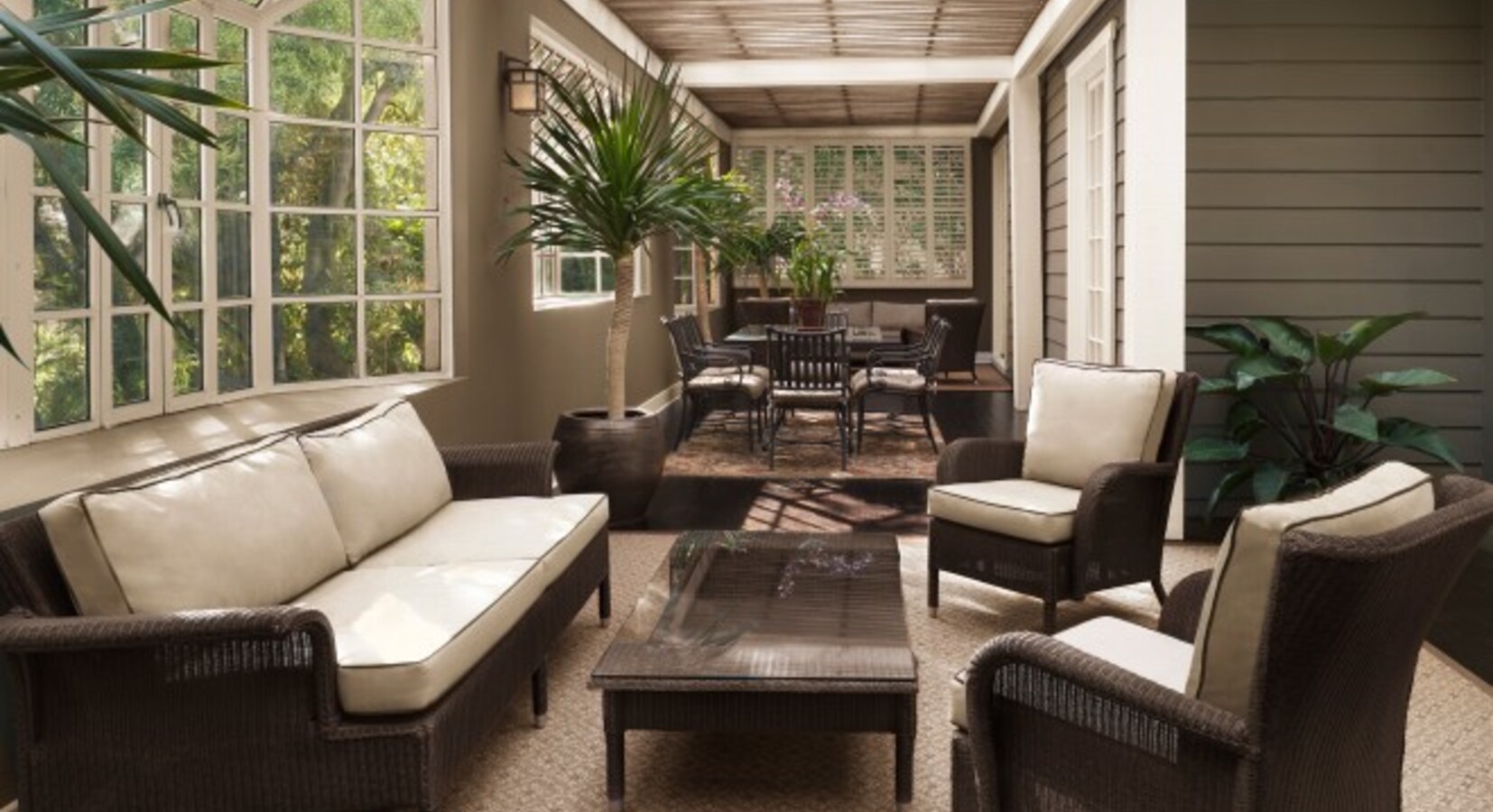 Poolside Bungalow Interior