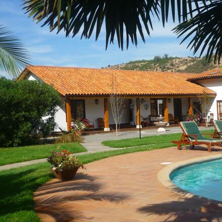 View of hotel and garden