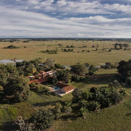 Aerial view of hotel