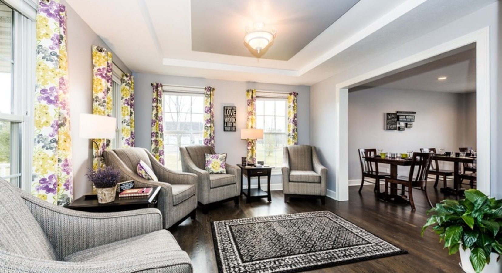 Living Room and Breakfast Area