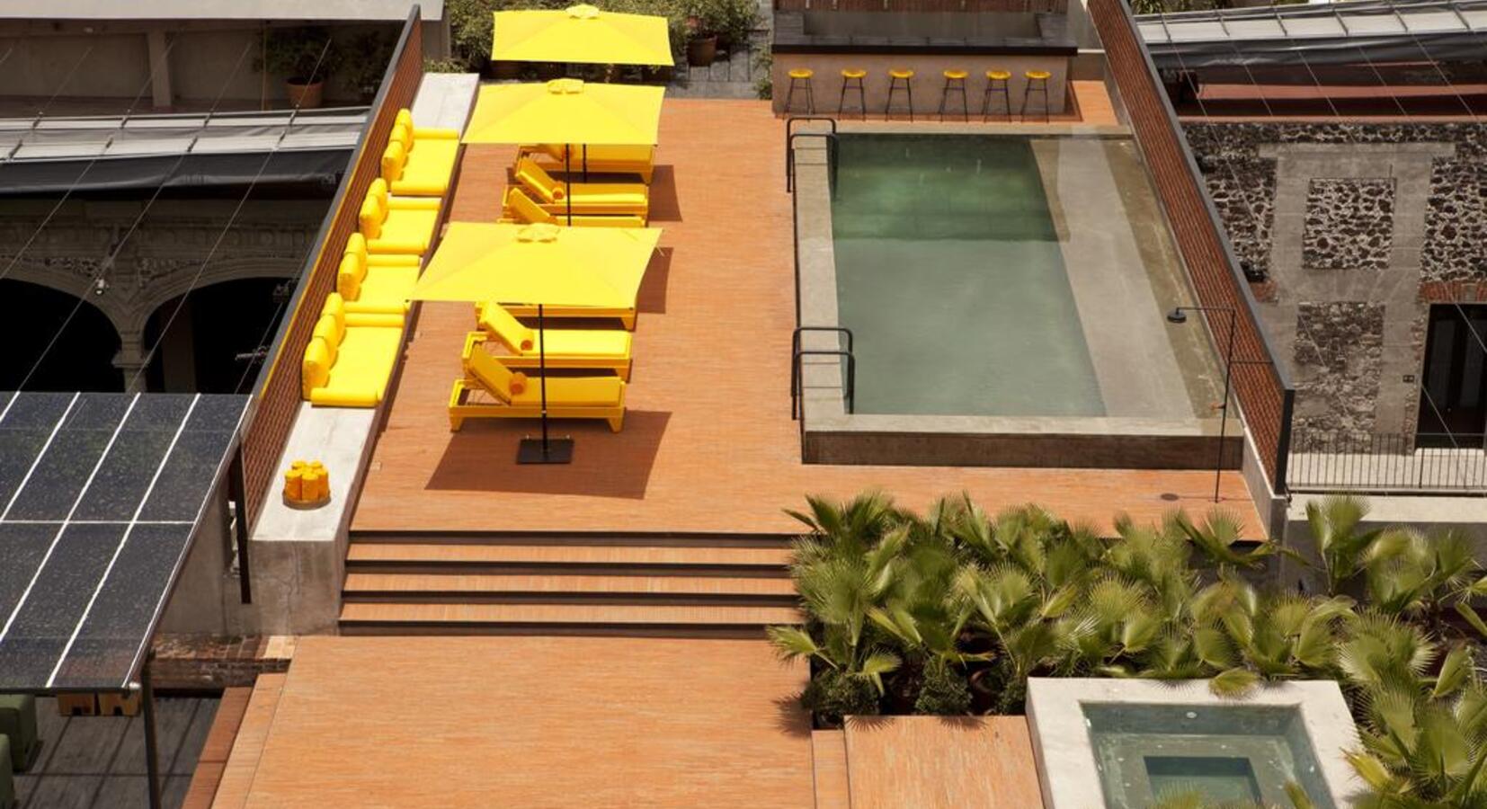 Rooftop pool terrace