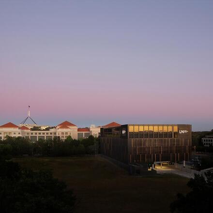 Evening view of the Little National Hotel