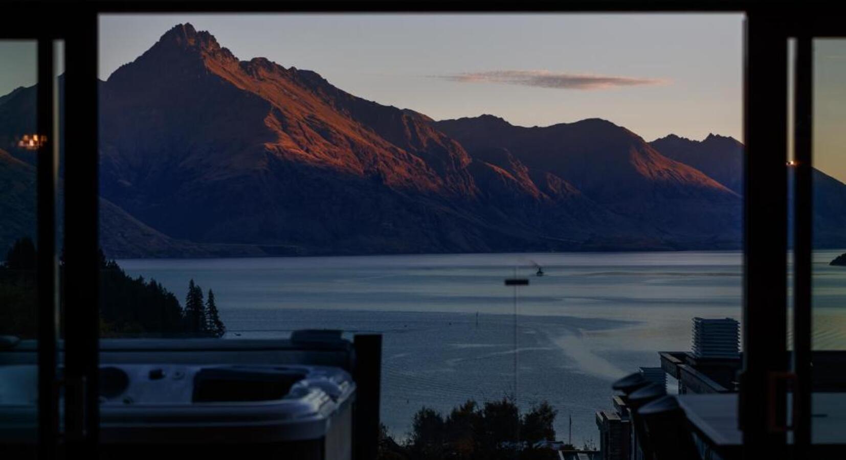 Lake & Mountain Views from the Hot Tub