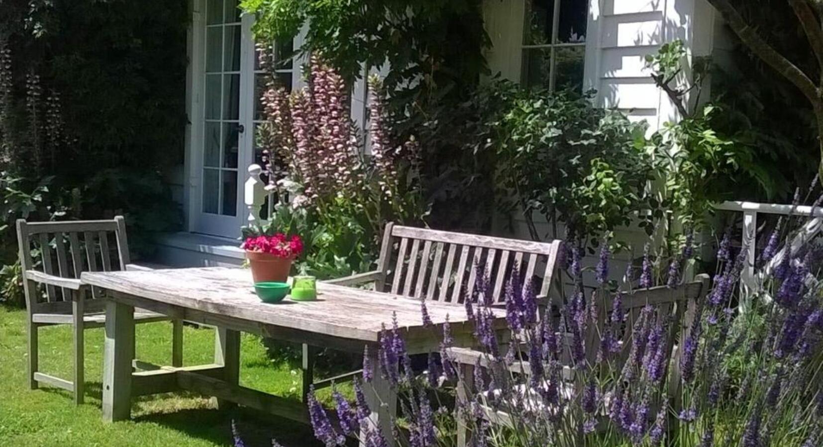 Garden Table with Lavender