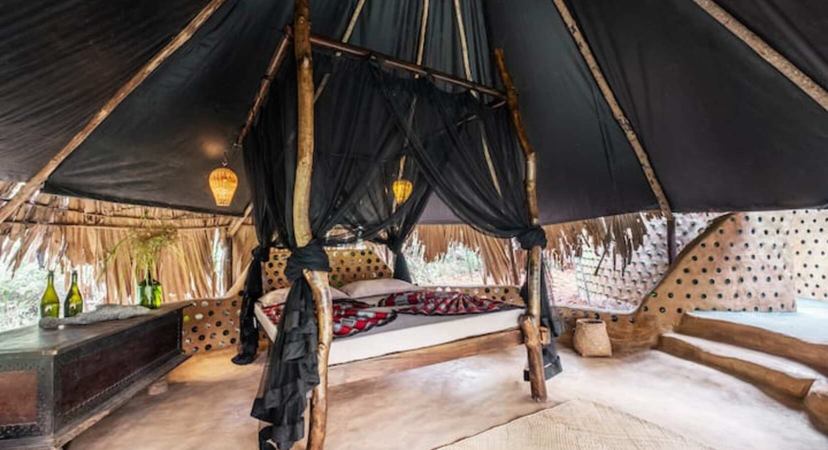 Bedroom in Thatched Hut