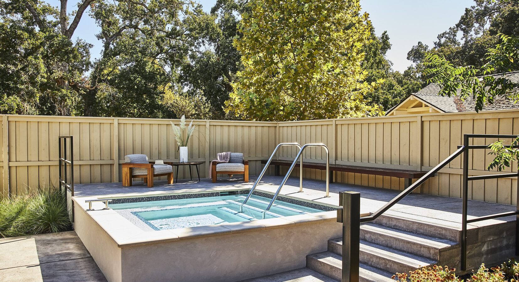 Private Terrace with outdoor hot tub