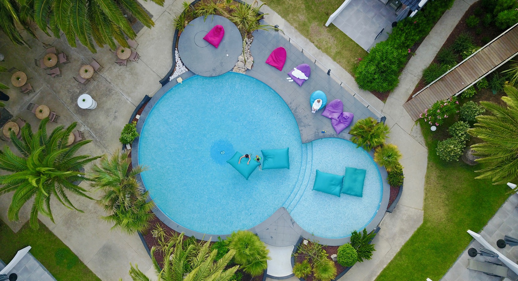 Pool Aerial View