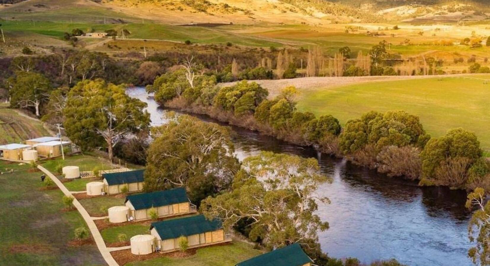 Aerial View with Derwent River