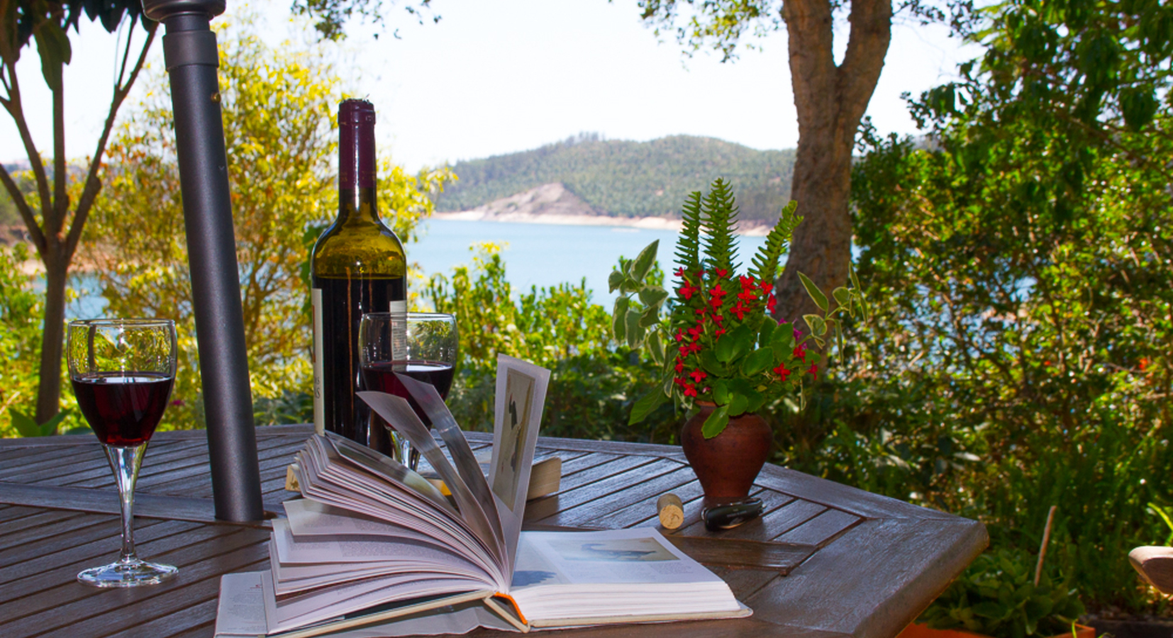 Wine, check, Book, check, View, check, P&Q, check ...