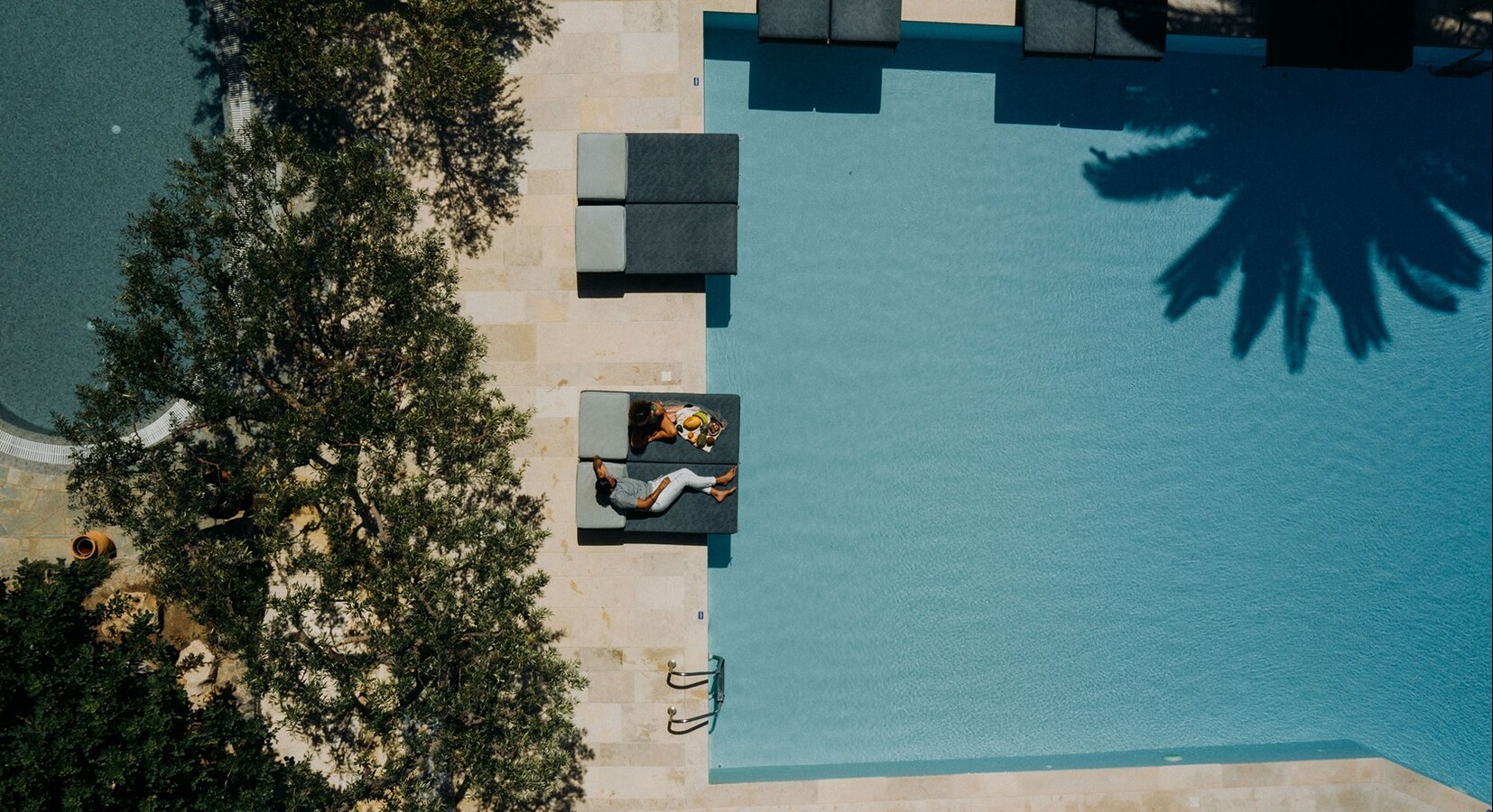 The Pool Aerial View