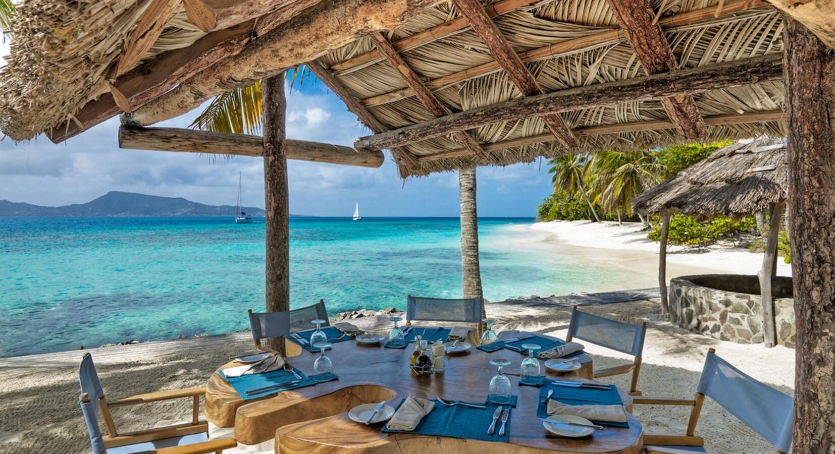 Beachfront dining