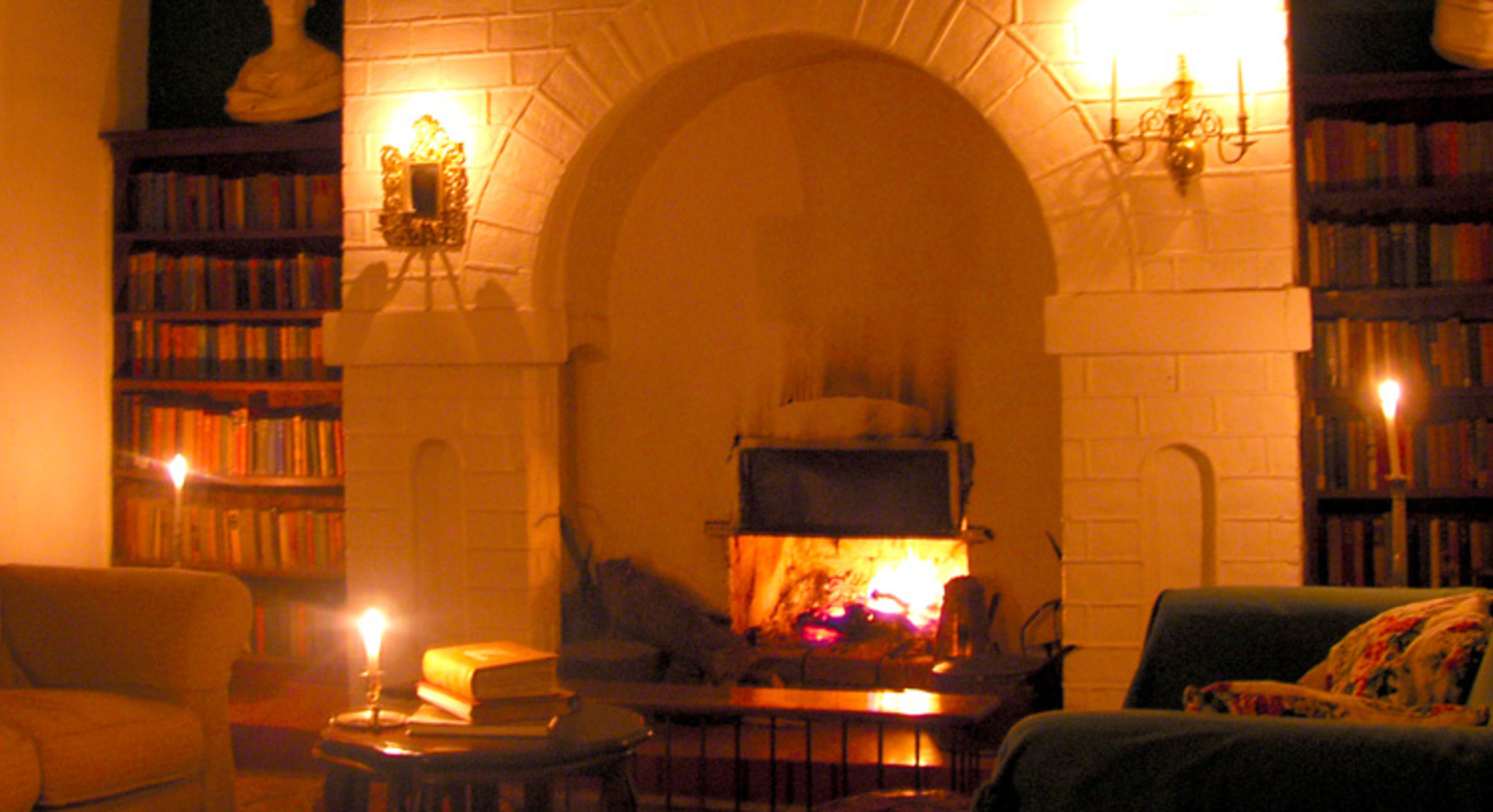 Lounge and Fireplace